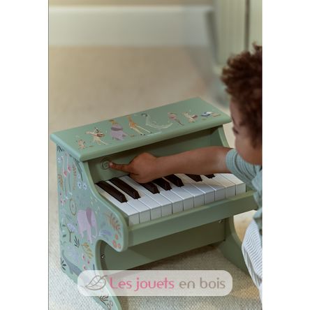 Wooden piano green Safari Friends LD7476 Little Dutch 3