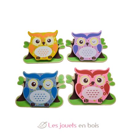 Set of 4 Owl magnetic clips UL22820 Ulysse 1