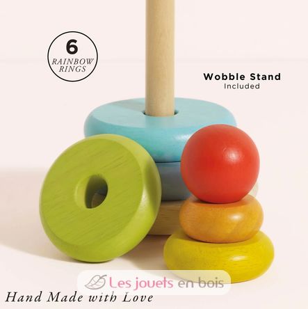 Rainbow stacker in wood TV-PL011 Le Toy Van 5