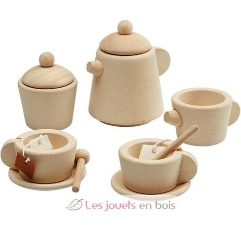 Tea service - natural PT3616 Plan Toys, The green company 3