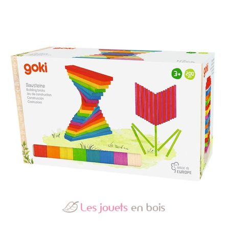 Colourful building blocks GK58470 Goki 2