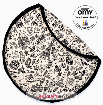 Color my bag toy storage bags PG-OMY-PARIS Play and Go 4