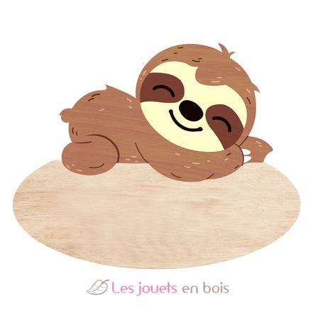 Customizable door sign Sloth VI-PLP03 Vintiun 1