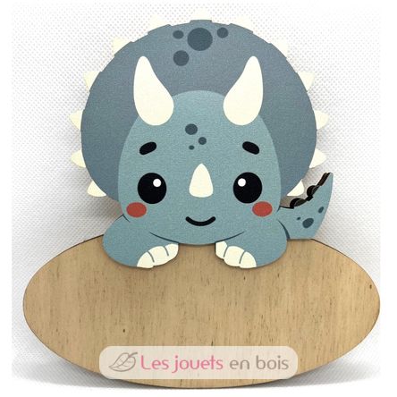 Customizable door sign Triceratops VI-PLP08 Vintiun 1