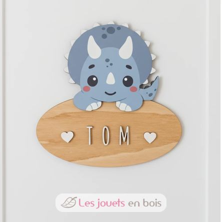 Customizable door sign Triceratops VI-PLP08 Vintiun 2
