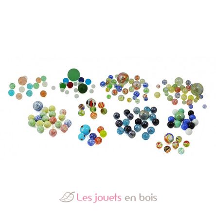 Box of 163 marbles BUK-PM855 Buki France 2