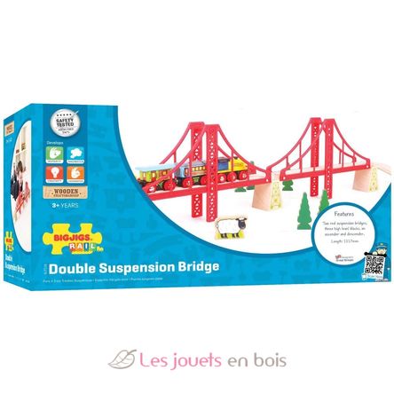 Double Suspension Bridge BJT136 Bigjigs Toys 3