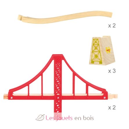 Double Suspension Bridge BJT136 Bigjigs Toys 2