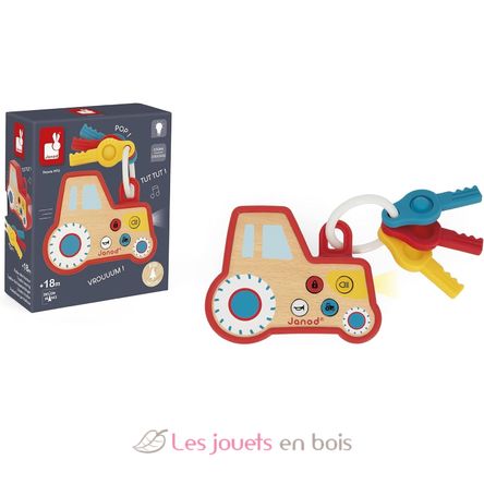 Sound and light tractor keychain J03331 Janod 7