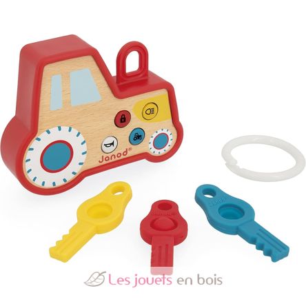 Sound and light tractor keychain J03331 Janod 2