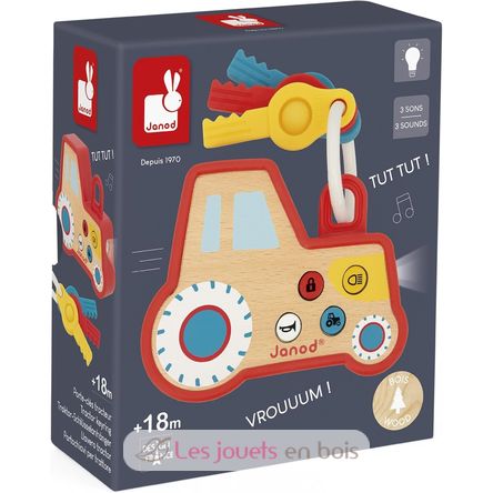 Sound and light tractor keychain J03331 Janod 6