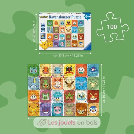 Puzzle Pokemon Faces 100 pcs XXL RAV12004320 Ravensburger 3
