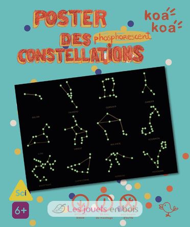 Glow in the dark constellations poster KK-POSTER Koa Koa 1