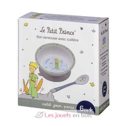 The little Prince suction bowl with spoon PJ-PP702R Petit Jour 2