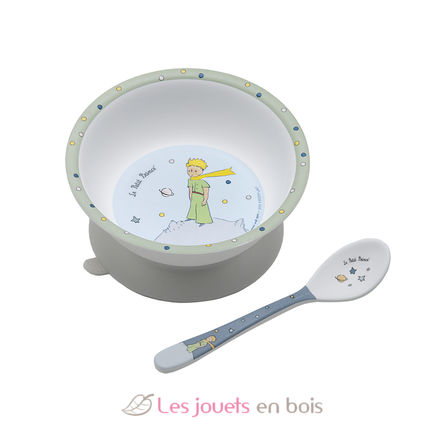The little Prince suction bowl with spoon PJ-PP702R Petit Jour 1
