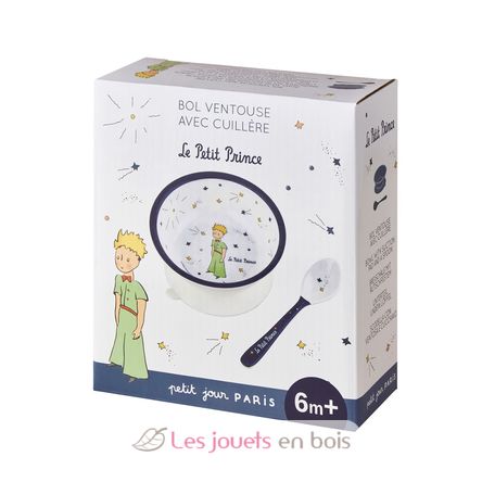 The Little Prince suction bowl with spoon blue PJ-PP702U Petit Jour 2