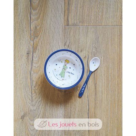 The Little Prince suction bowl with spoon blue PJ-PP702U Petit Jour 3