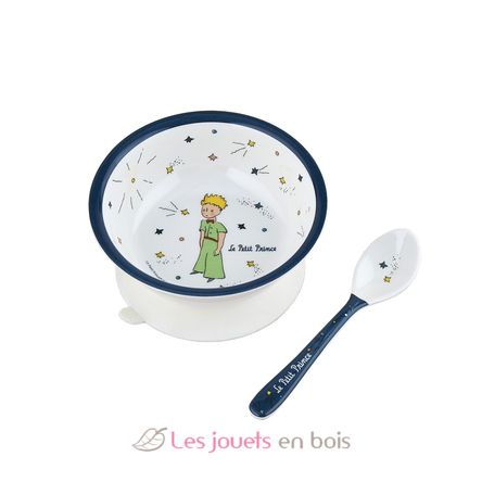 The Little Prince suction bowl with spoon blue PJ-PP702U Petit Jour 1