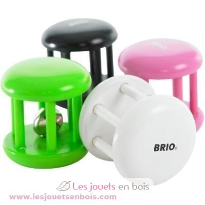 Hochet green Chime of wood Brio a rattle and its bell for the