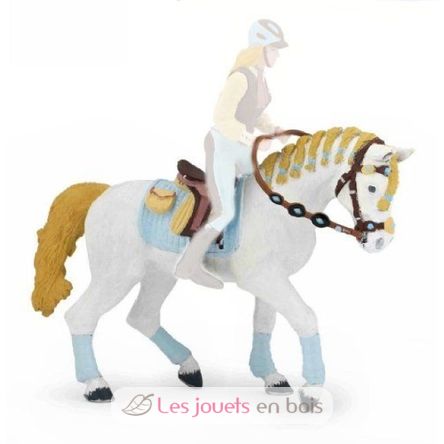 Horse rider adult blue fashion figure PA51545-3615 Papo 2