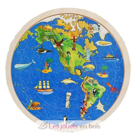 The Earth Wooden Puzzle GO57666-5181 Goki 2