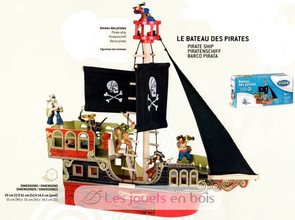 Black Beard Pirate Ship PA9079-856 Papo 2