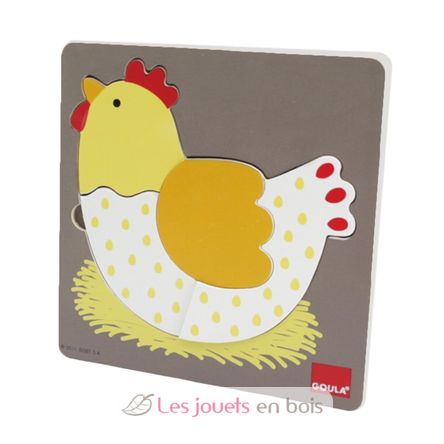 Puzzle hen, egg, chick GO53027-4036 Goula 3