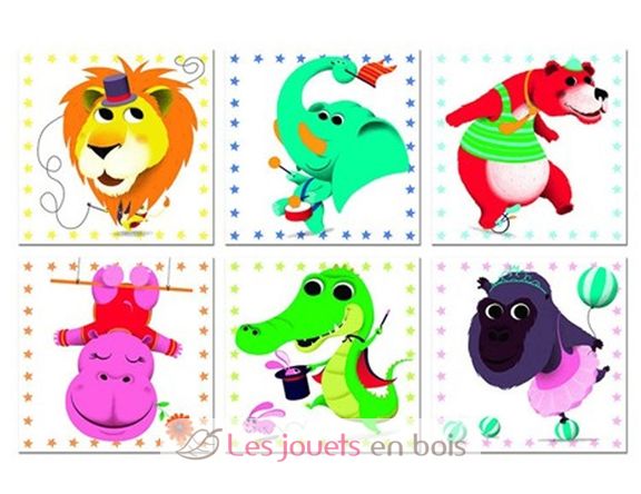 Circus Animals Cubes J02817-5290 Janod 3