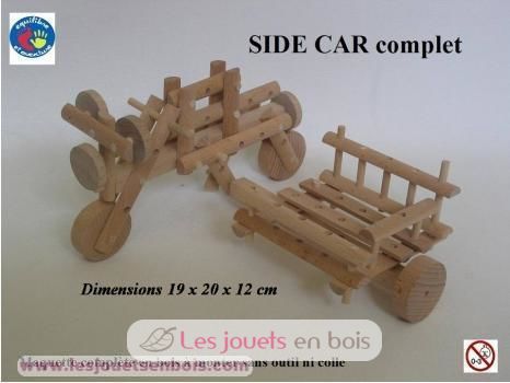 Sidecar - natural wood ETA0116-1074 Equilibre et aventure 1