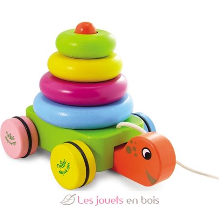 Turtle stacker pull along V0342-2528 Vilac 1