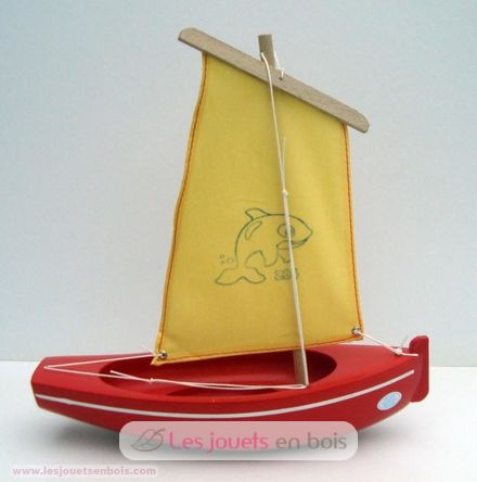 Wooden sailing Boat 26cm TI 204 CR VJ-3068 Tirot 1