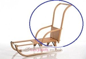 High backrest for wooden sled 107s-3111 Sirch 1