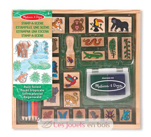 Stamp a scene rain forest M&D12423-3917 Melissa & Doug 1
