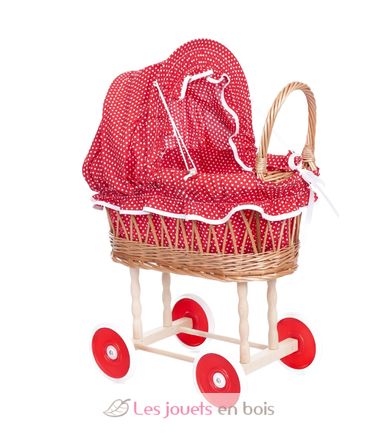 Landau wicker fabric red dots EG520058-3923 Egmont Toys 1