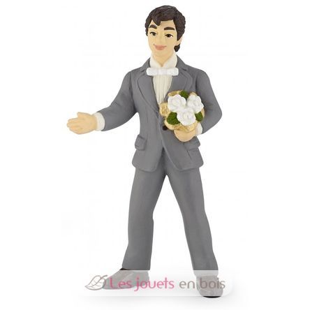 Figurine of the groom with the bouquet PA39012-3983 Papo 1