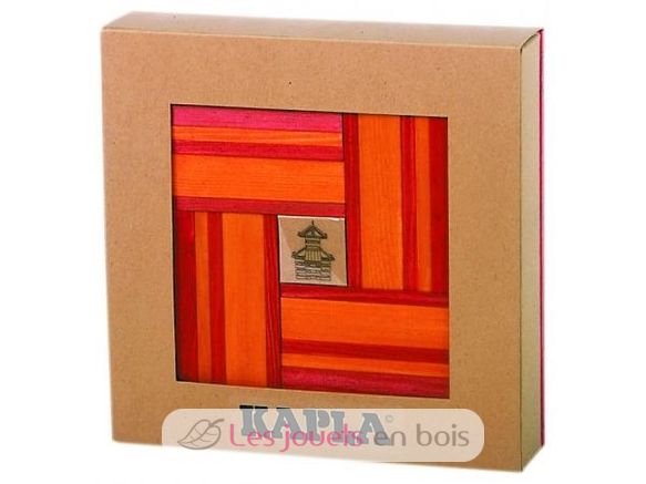 Box 40 red and orange boards + art book KARLRP22-4356 Kapla 1