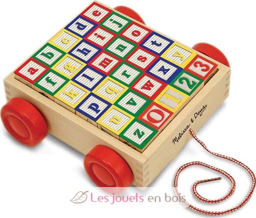 Classic ABC Block Cart M&D11169-4556 Melissa & Doug 1