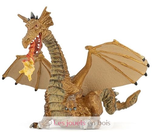 Gold Dragon Figurine with Flame PA39095-4786 Papo 1