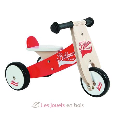 Red and White Little Bikloon Ride-on JA3261-4963 Janod 1