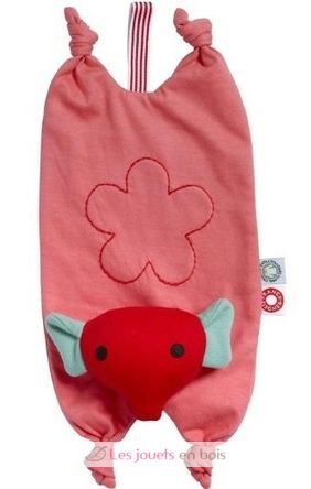 Gitte Pink - long elephant cuddle cloth F&F1201-3031-5223 Franck & Fischer 1