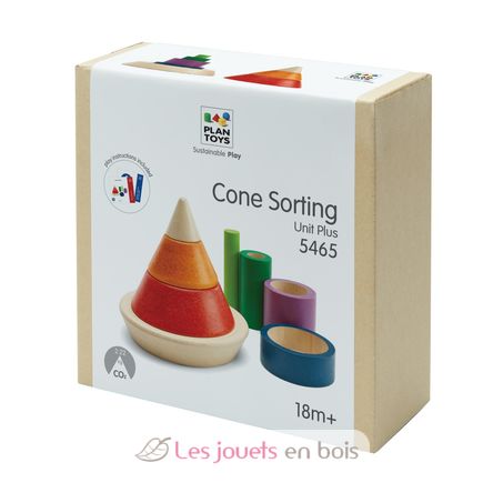Cone Sorting - Unit Plus PT5465 Plan Toys, The green company 8