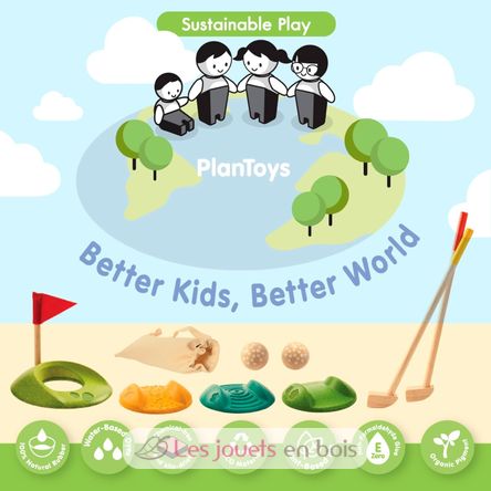 Double Mini Golf PT5683 Plan Toys, The green company 5