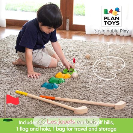 Double Mini Golf PT5683 Plan Toys, The green company 8