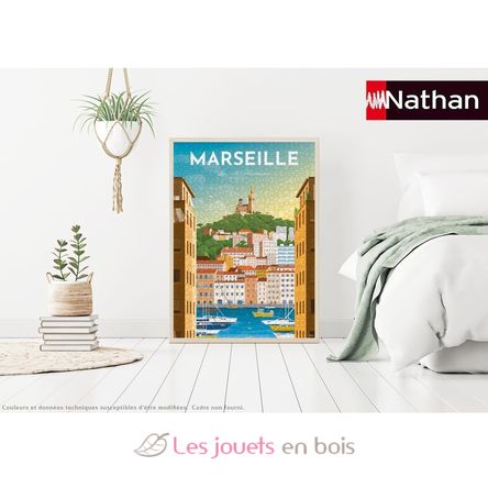 Puzzle Marseille poster 1000 pcs NA12002003 Nathan 4
