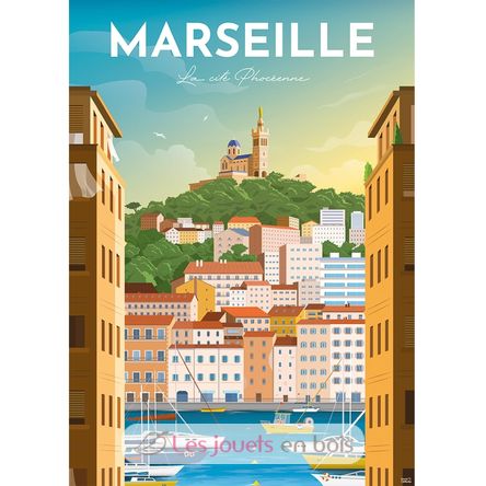 Puzzle Marseille poster 1000 pcs NA12002003 Nathan 3