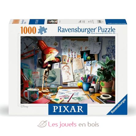 Puzzle The artist's desk Pixar 1000 pieces RAV12000302 Ravensburger 1