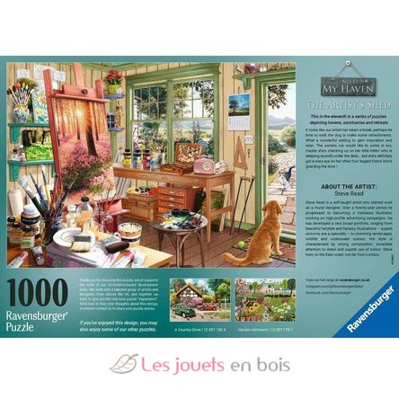 Puzzle The artist's shed 1000 pieces RAV12001100 Ravensburger 4