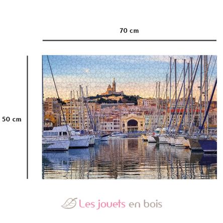 Puzzle The old port of Marseille 1000 pcs NA12002010 Nathan 2