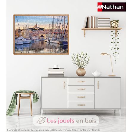 Puzzle The old port of Marseille 1000 pcs NA12002010 Nathan 4