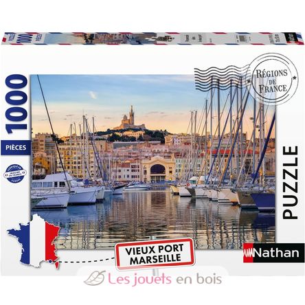 Puzzle The old port of Marseille 1000 pcs NA12002010 Nathan 1